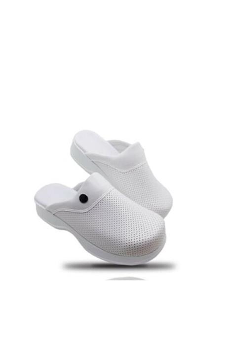 DDK Unisex Beyaz Ortopedik Sabo Terlik