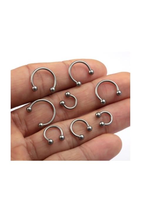 kuqpeli Cerrahi Çelik Piercing Kulak-burun-kıkırdak-septum