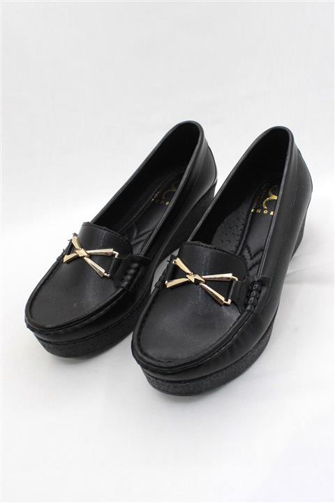 trendayakkabı Çarpı Tokalı Kolej Model Ayakkabı