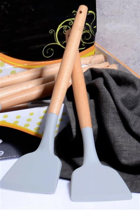 Çavdar Group Bambu Saplı Füme Silikon Spatula