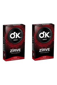 Okey Zirve 10'lu Prezervatif 2 Paket 20 Tane