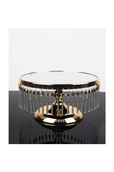 mutfakfoni Acar Cam Saçaklı Ayaklı Stand Gold