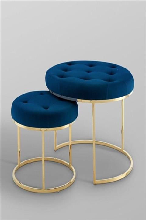 HAR DESİGN Twins 2 Li Puf Ve Zigon Takımı