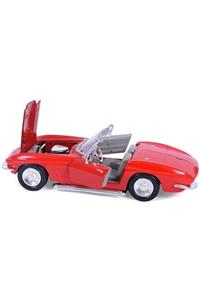 toysandmore Corvette 1967 Model Araba 1-24 Ölçek Büyük Boy Die Cast Metal Orijinal Lisanslı