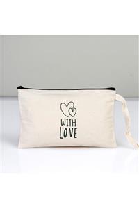 Düğün İşleri With Love 10'lu Clutch Makyaj Çantası