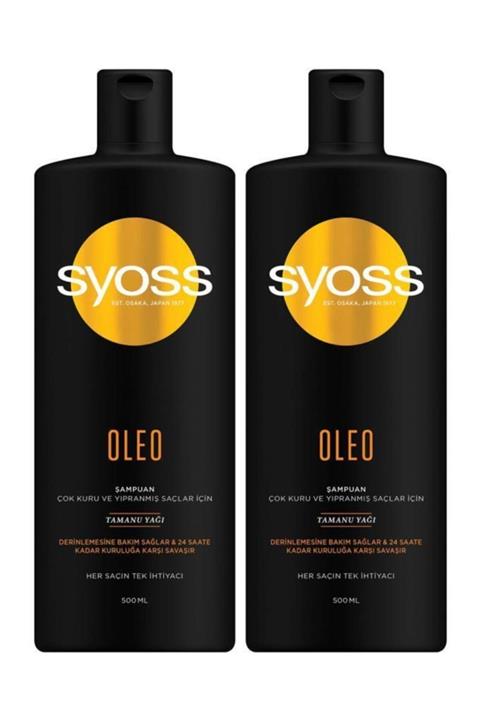 Syoss Oleo Derinlemesine Bakım Şampuan 500 Ml 2'li
