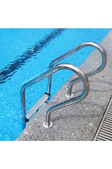 HAVUZLU BAHÇEM Mixta Model 4 Basamaklı Havuz Merdiveni, 304 Kalite Yüzme Havuz Merdiveni Montaj Ekipmanları Dahil