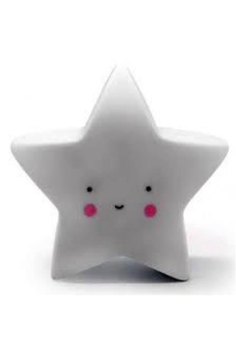 DAPYY STORE Silikon Beyaz Yıldız Led Dekoratif Gece Lambası