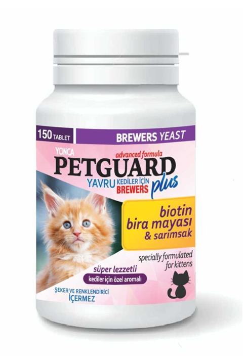 Petguard Yavru Kediler Için Brewers Tablet 150 Adet