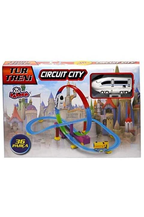 VARDEM OYUNCAK Vardem Kutulu Pilli Işıklı 36 Parça Tur Tren Seti