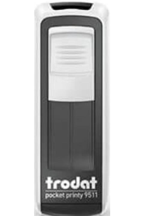 Trodat 9511 P4 38 X 14 Mm Gümüş/siyah Keçe Cep Kaş