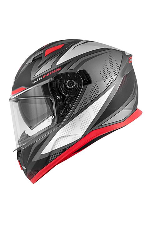 Givi Gıvı Stoccarda Follow Mat Tıtanıum-gri-kırmızı Kask