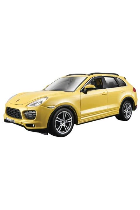 BBURAGO Marka: 1:24 Porsche Cayenne Turbo Plus Sarı Model Araba Kategori: Diğer Oyun Takımları