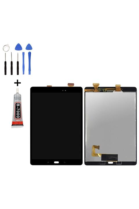 Tk Tech SAMSUNG TAB A 9.7 P550  LCD EKRAN DOKUNMATİK SİYAH TAMİR SETİ YANINDA !!!