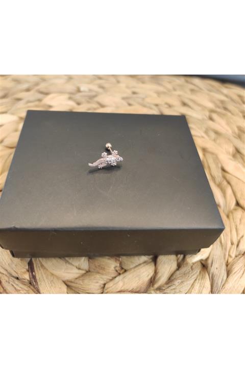 ecrin aksesuar Rose Renk Timsah Tragus Helix Piercing Küpe