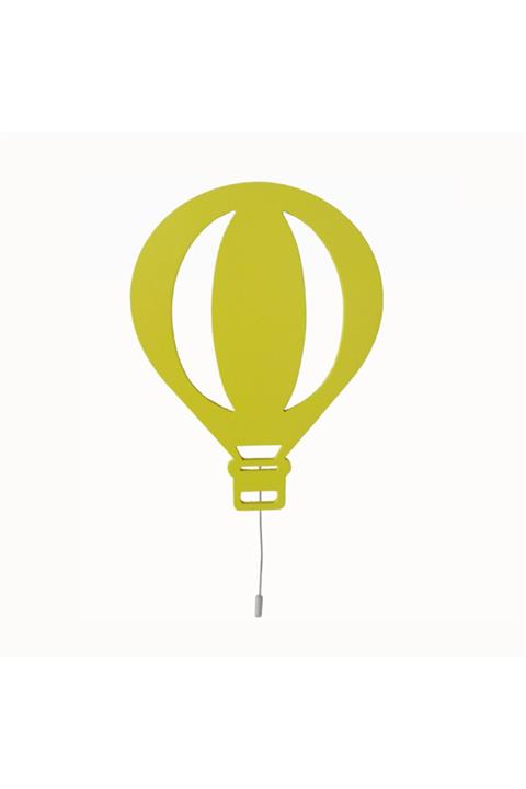 Trizone Ahşap Aydınlatma Çocuk Odası Ahşap Aydınlatma Sarı Balon