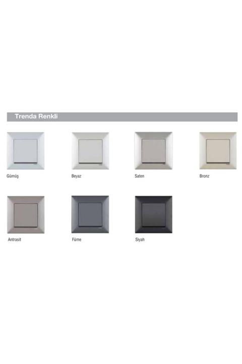 VİKO Artline Trenda Dual Anahtar Komple/tüm Renkler - Antrasit