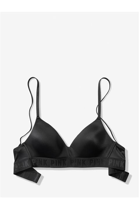 Victoria's Secret Kadın Siyah Pınk Wıreless Balensiz Desteksiz Hafif Astarlı Sütyen