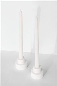 DRY WOOD Evion Beıge Twins Beton 2'li Tealight Mumluk Beı318twns798