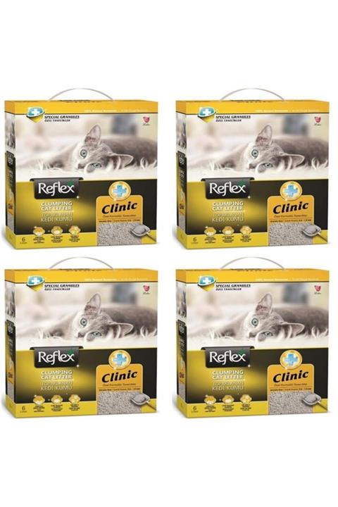 Reflex Klinik Kedi Kumu 6 Lt 4'lü Set