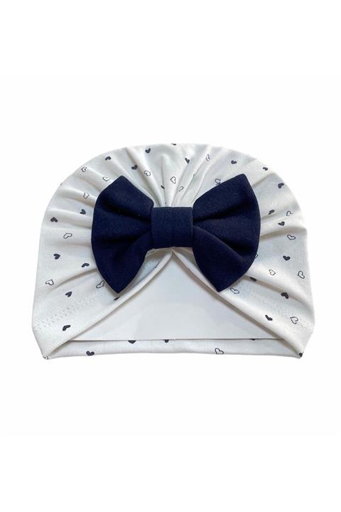 Bebemod Kalp Desenli Fiyonklu Penye Bone