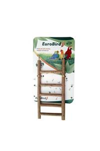 HİLALSHOP Eurobird Doğal Ahşap Kuş Oyuncağı Merdiven 5 Basamak