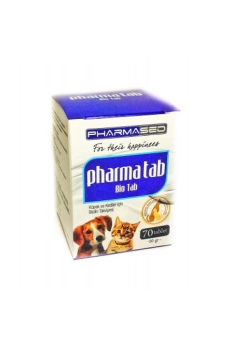 PharmaSed Pharma Tab Bio Tab Köpek Ve Kediler Için Biotin Takviyesi 70 Tablet