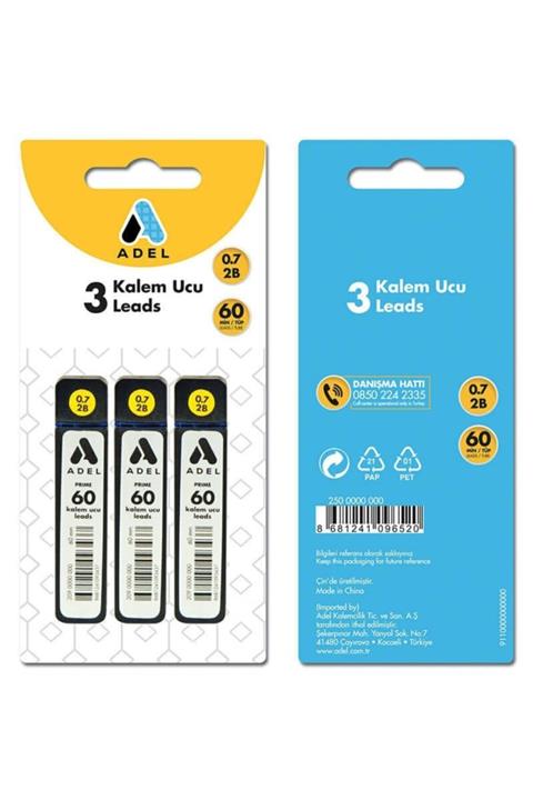 Adel 0.7mm Kalem Ucu 3’lü Blister