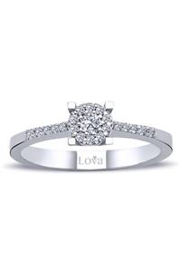 Lova 0,50 Karat Tektaş Görünümlü Pırlanta Yüzük - 1020271