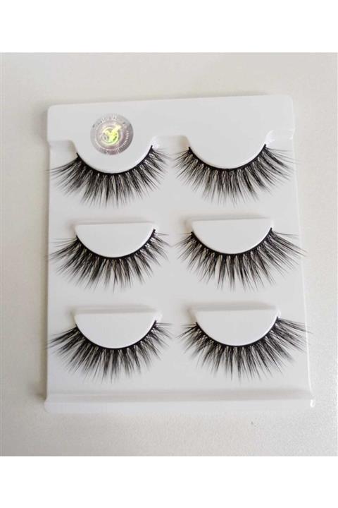 ZFC KOZMETİK Zfc Plus 3d 3lü Günlük Kirpik Seti (219)