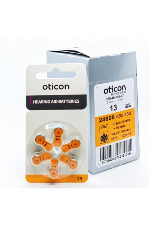 Oticon 13 No Işitme Cihazı Pili (60adet)