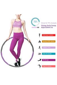 Povit 1500 Gr Ağırlıklı Hulahop Çemberi 6 Parça 100 Cm Çapında Geçmeli Pilates Egzersiz Hulahoop Çemberi