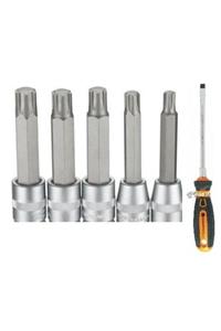 Somafix 1/2 Lokmalı Torx Uçlu 6 Köşe 100 Mm 20mm-25mm-27mm-55mm-60mm+somafıx Panzar Tornavida