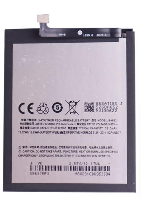 teknikburada Meizu X8 Batarya Pil - Ba852 - 3300 Mah - Kargo Bedava