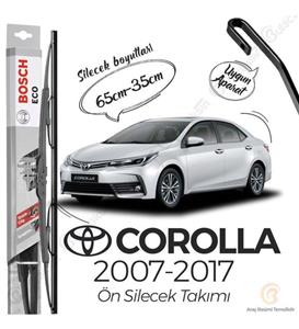 Bosch ECO Toyota Corolla 2007 - 2017 Ön Silecek Takımı