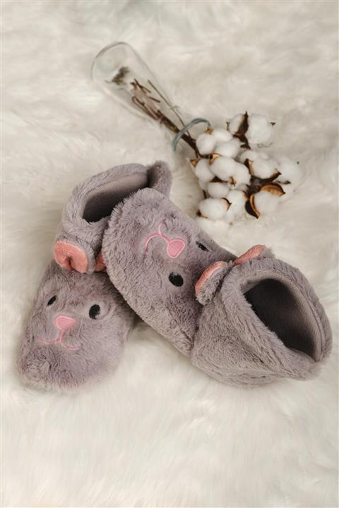 Oksit Zola Tavşan Desenli Kadın Panduf