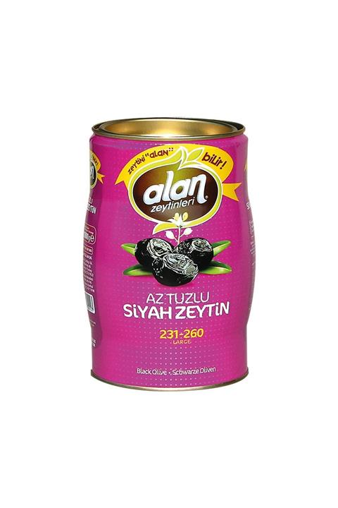 Gurmepark Alan Siyah Zeytin Pembe Teneke Az Tuzlu 1 Kg