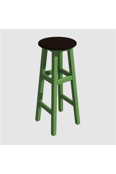 Arbre Döner Tabure 85 Cm - Yeşil Iskelet- Tabla Renk Seçenekli