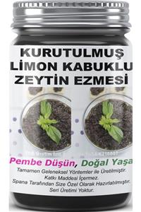 SPANA Kurutulmuş Ev Yapımı Katkısız Limon Kabuklu Zeytin Ezmesi 330gr