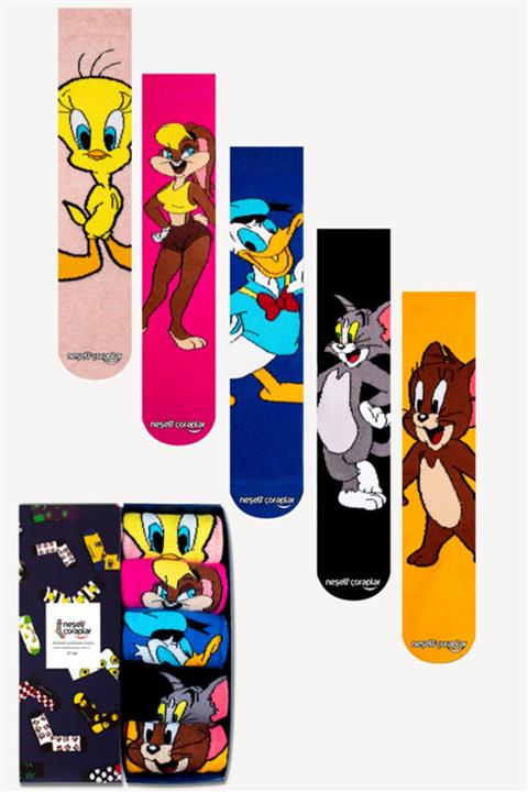Neşeli Çoraplar Unutulmaz Çizgi Film Set 5'li