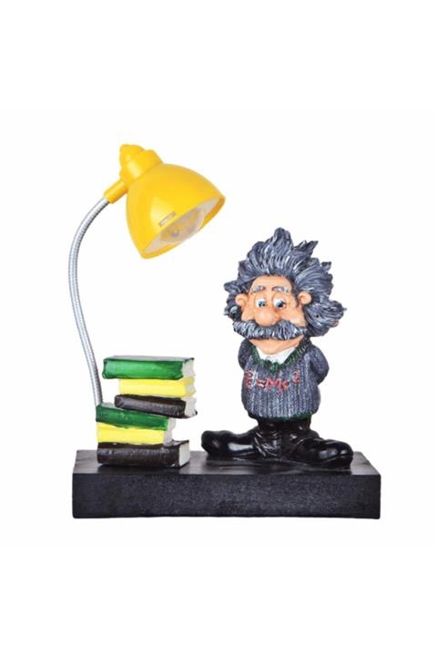 HediyeKanalı Einstein Biblo Tasarımlı Işıklı Biblo Einstein Masa Gece Lambası
