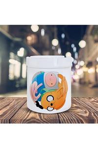 Asilmeydan Adventure Time Finn Jake Baskılı Seramik Kül Tablası-90137