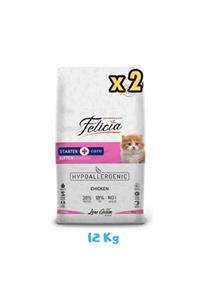Felicia Kitten Tavuklu Yavru Kedi Maması 12 Kg (2 Adet)