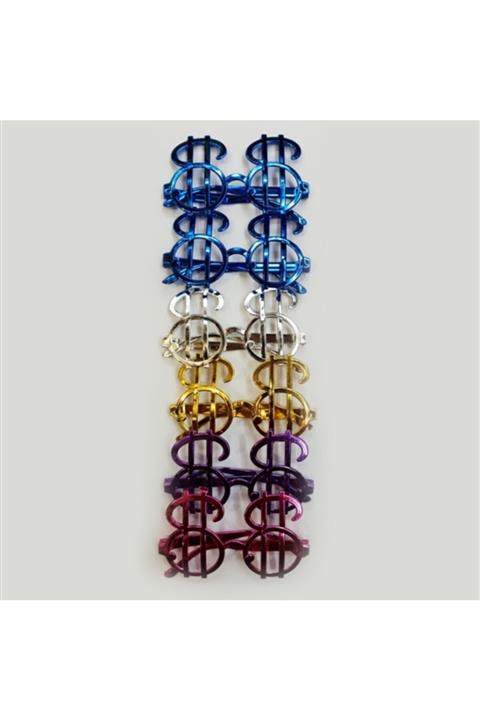 HİLALSHOP Dolar Temalı Parti Gözlüğü 6 Adet