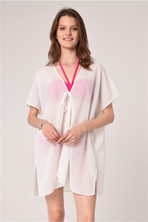 GENRE WOMEN Egs Beyaz Tül Pareo