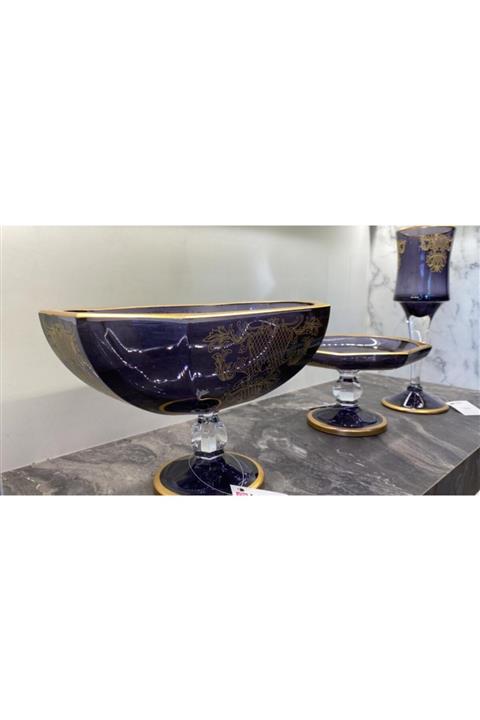 LotusEvModası Italyan 7 Parça Salon Konsol Takımı Mor