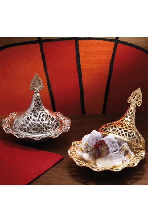 ARSAL Küçük Dantel Lokumluk Gümüş