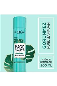 L'Oreal Paris Görünmez Kuru Şampuan - Magic Shampoo 200 ml Yağmur Ormanları 3600523606627