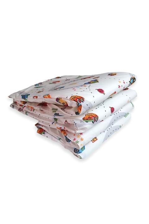 Bebek Özel Bebek Çocuk Beşik Kenar Koruma 120x200 Montessori Için 4 Parça Trafik Araba