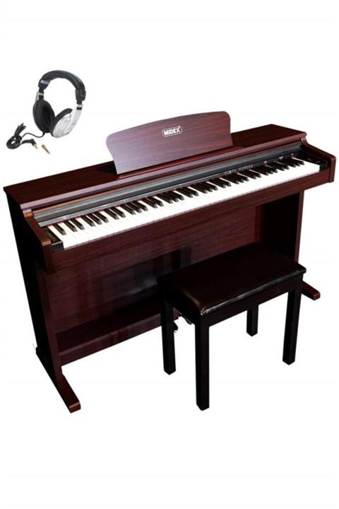 Midex Plx-189sr Dijital Piyano Gül Ağacı 88 Tuş Tabure ve Behringer Kulaklık